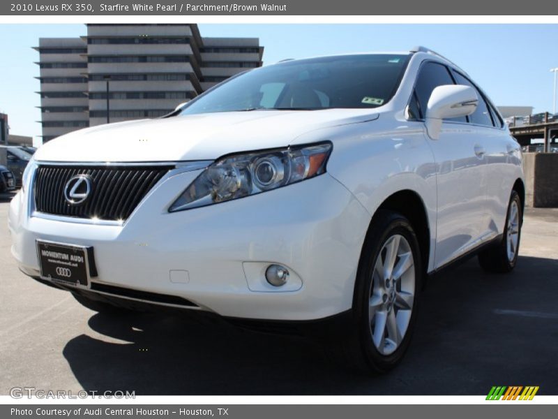 Starfire White Pearl / Parchment/Brown Walnut 2010 Lexus RX 350
