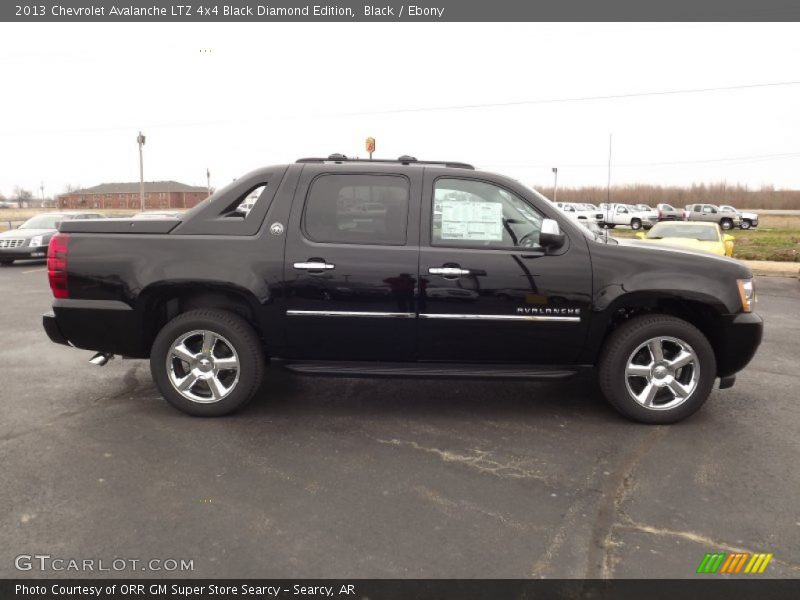 Black / Ebony 2013 Chevrolet Avalanche LTZ 4x4 Black Diamond Edition
