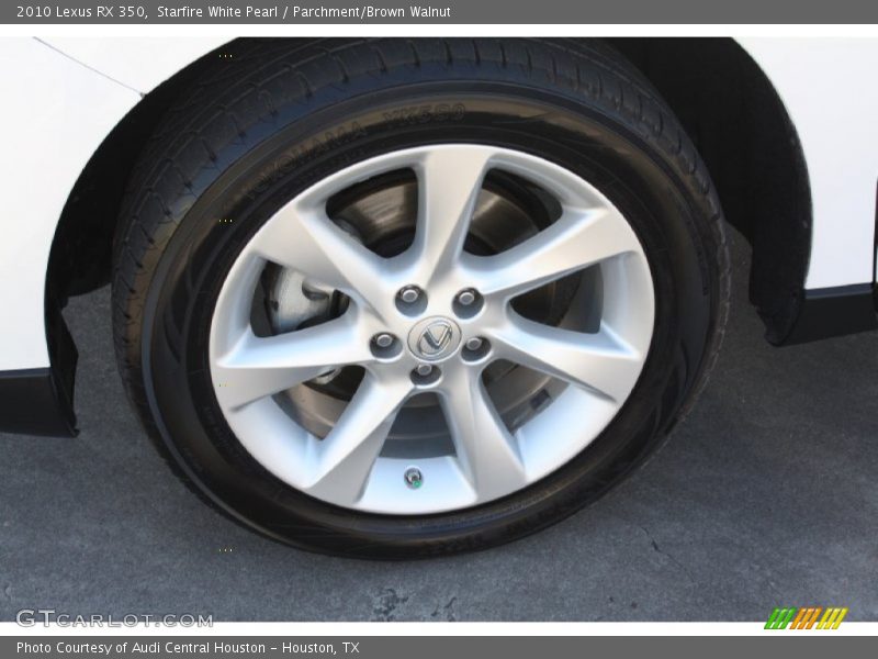 Starfire White Pearl / Parchment/Brown Walnut 2010 Lexus RX 350