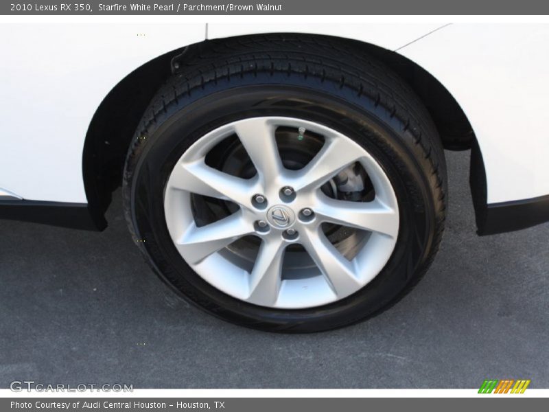 Starfire White Pearl / Parchment/Brown Walnut 2010 Lexus RX 350