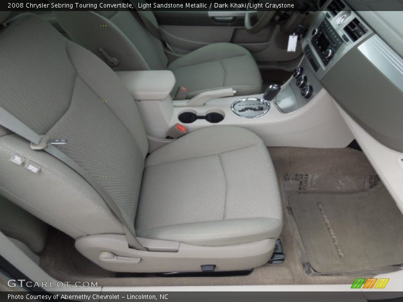 Light Sandstone Metallic / Dark Khaki/Light Graystone 2008 Chrysler Sebring Touring Convertible