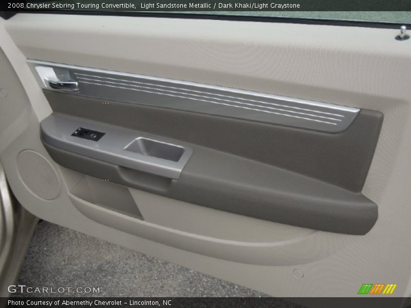 Light Sandstone Metallic / Dark Khaki/Light Graystone 2008 Chrysler Sebring Touring Convertible