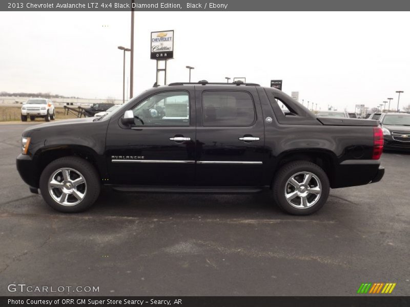 Black / Ebony 2013 Chevrolet Avalanche LTZ 4x4 Black Diamond Edition