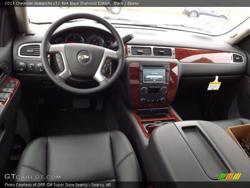 Ebony Interior - 2013 Avalanche LTZ 4x4 Black Diamond Edition 