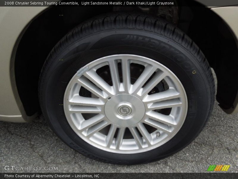 Light Sandstone Metallic / Dark Khaki/Light Graystone 2008 Chrysler Sebring Touring Convertible