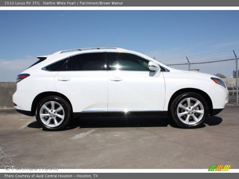 Starfire White Pearl / Parchment/Brown Walnut 2010 Lexus RX 350
