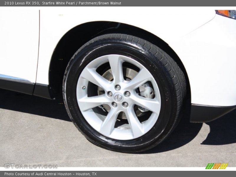 Starfire White Pearl / Parchment/Brown Walnut 2010 Lexus RX 350