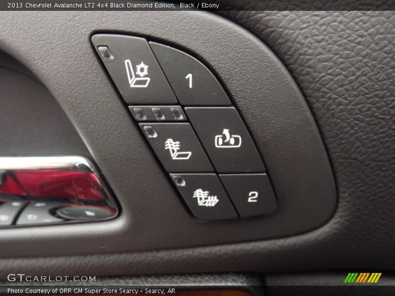 Controls of 2013 Avalanche LTZ 4x4 Black Diamond Edition