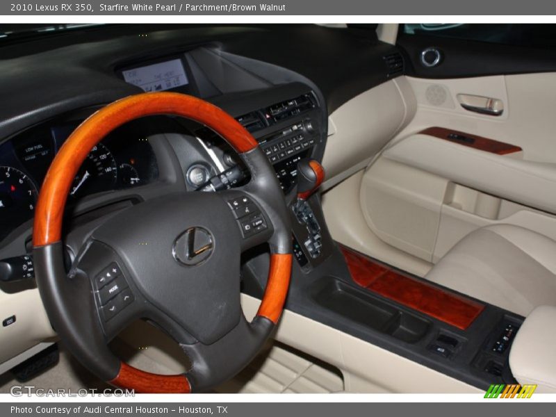 Starfire White Pearl / Parchment/Brown Walnut 2010 Lexus RX 350