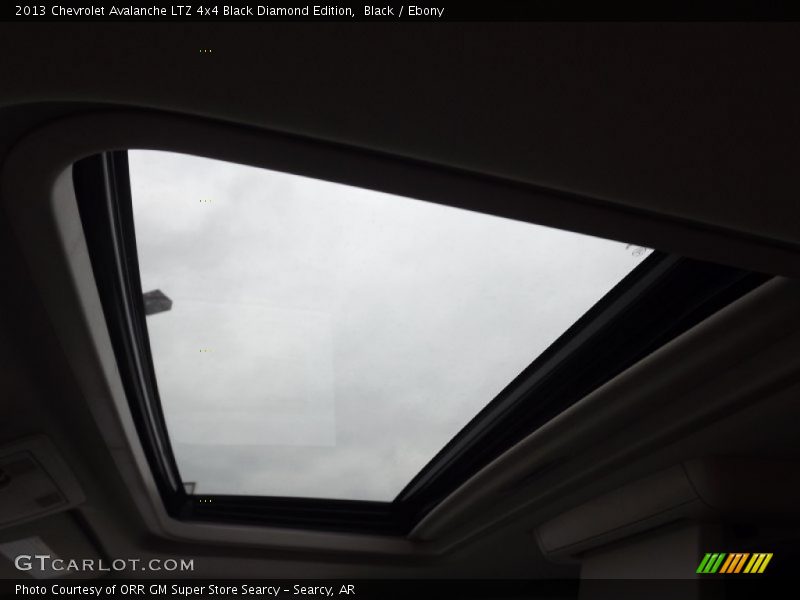 Sunroof of 2013 Avalanche LTZ 4x4 Black Diamond Edition