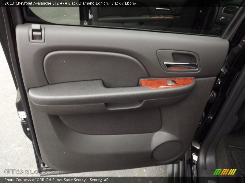 Door Panel of 2013 Avalanche LTZ 4x4 Black Diamond Edition
