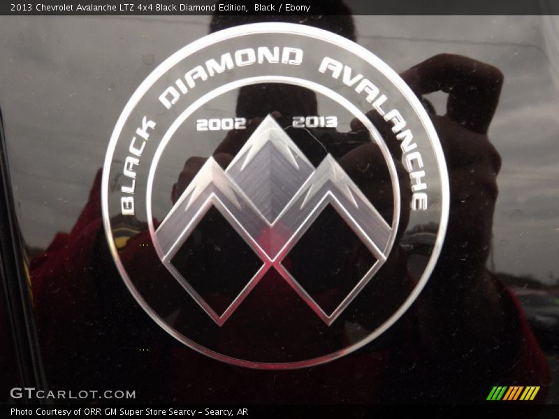 Black / Ebony 2013 Chevrolet Avalanche LTZ 4x4 Black Diamond Edition