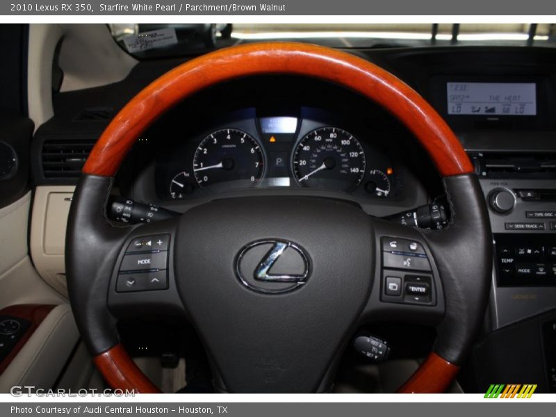 Starfire White Pearl / Parchment/Brown Walnut 2010 Lexus RX 350