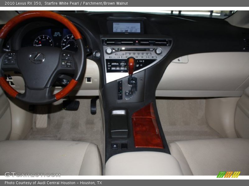 Starfire White Pearl / Parchment/Brown Walnut 2010 Lexus RX 350