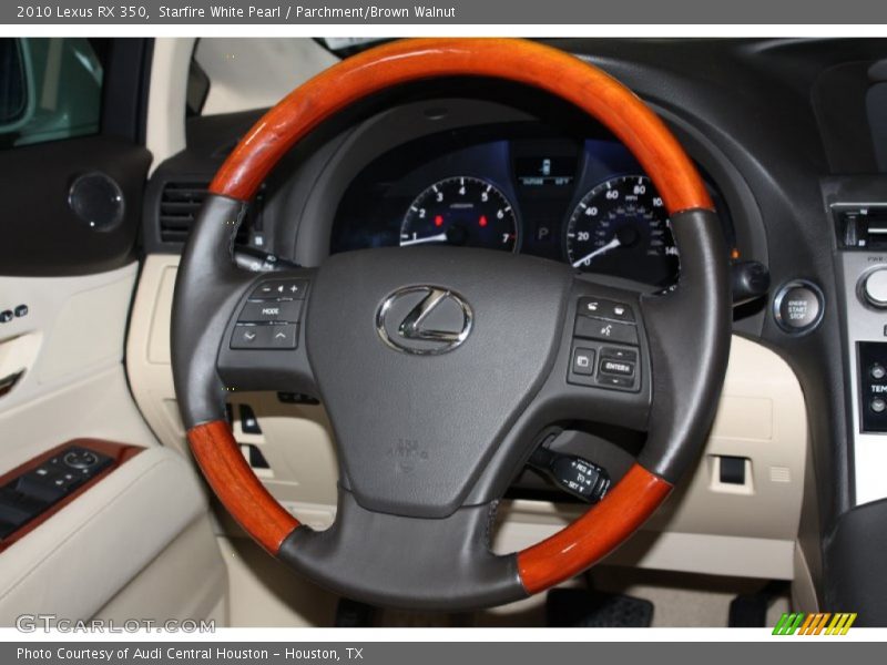 Starfire White Pearl / Parchment/Brown Walnut 2010 Lexus RX 350