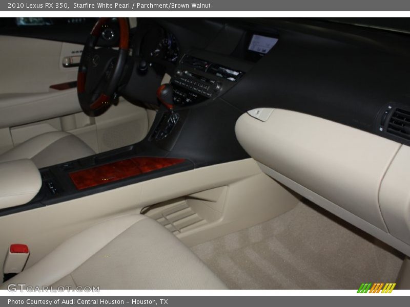 Starfire White Pearl / Parchment/Brown Walnut 2010 Lexus RX 350