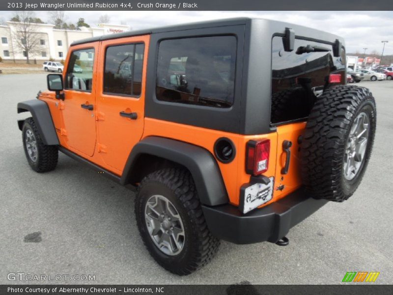 Crush Orange / Black 2013 Jeep Wrangler Unlimited Rubicon 4x4