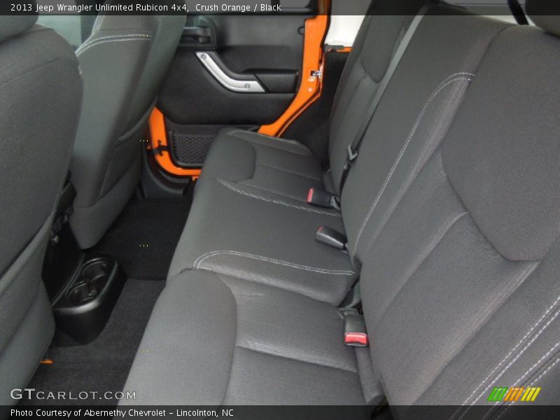 Rear Seat of 2013 Wrangler Unlimited Rubicon 4x4