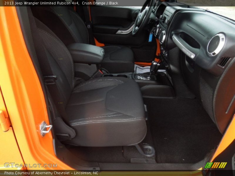 Crush Orange / Black 2013 Jeep Wrangler Unlimited Rubicon 4x4