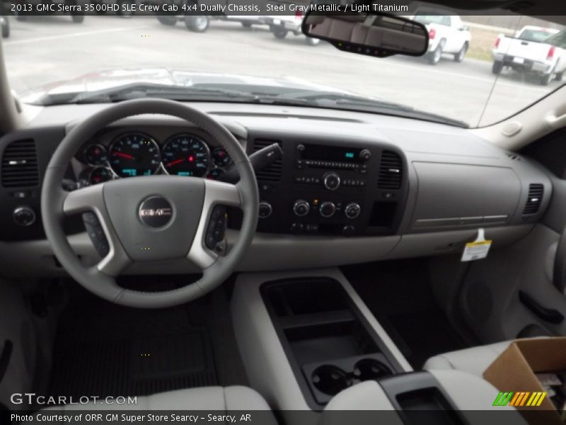 Dashboard of 2013 Sierra 3500HD SLE Crew Cab 4x4 Dually Chassis