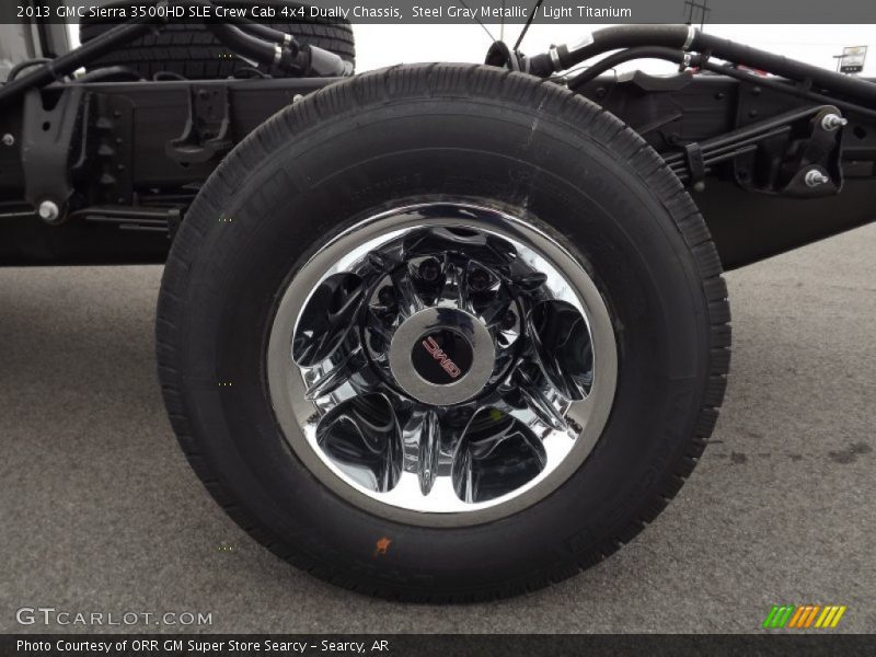 2013 Sierra 3500HD SLE Crew Cab 4x4 Dually Chassis Wheel