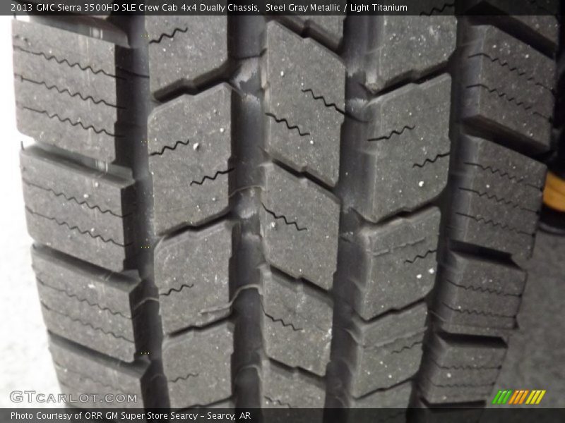 Steel Gray Metallic / Light Titanium 2013 GMC Sierra 3500HD SLE Crew Cab 4x4 Dually Chassis