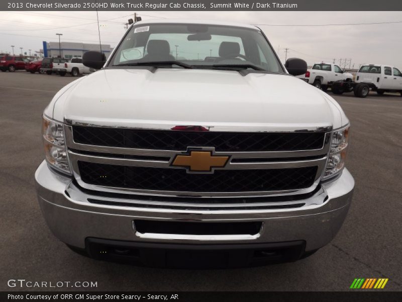 Summit White / Dark Titanium 2013 Chevrolet Silverado 2500HD Work Truck Regular Cab Chassis