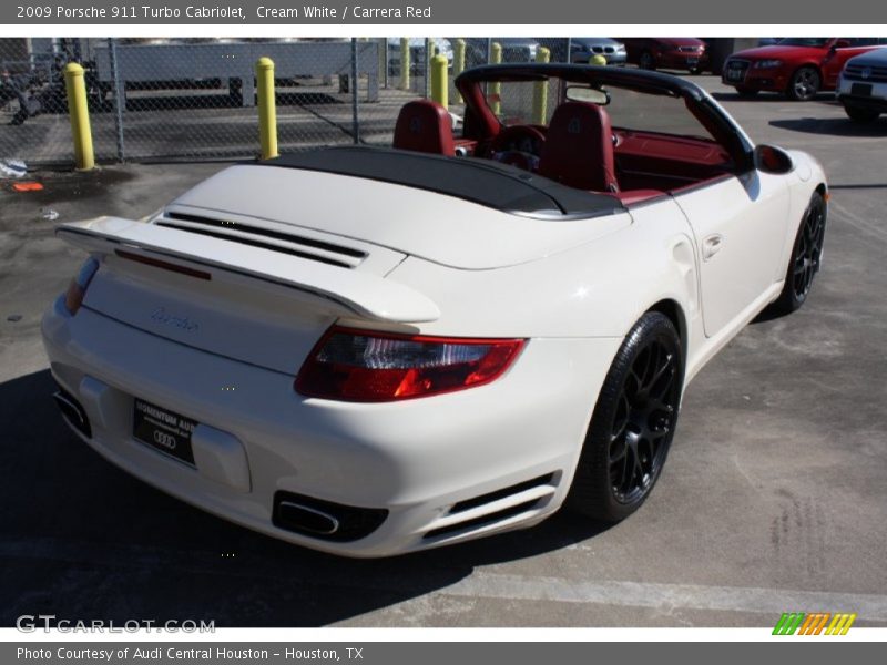 Cream White / Carrera Red 2009 Porsche 911 Turbo Cabriolet