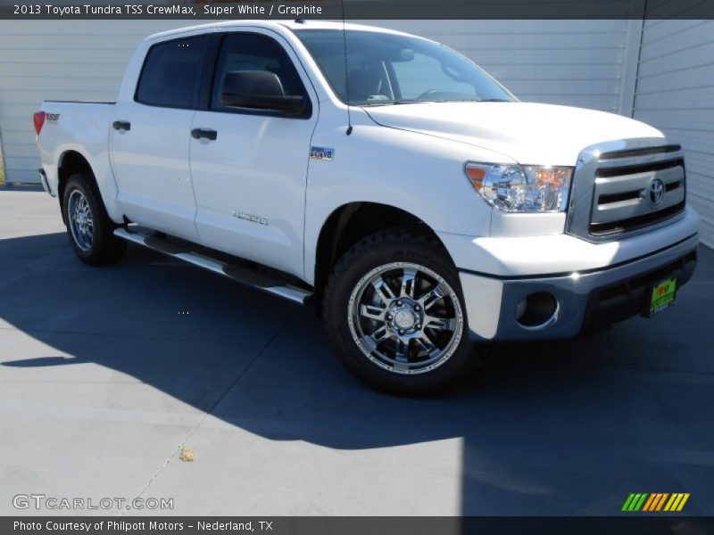 Super White / Graphite 2013 Toyota Tundra TSS CrewMax