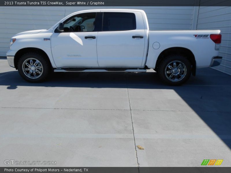 Super White / Graphite 2013 Toyota Tundra TSS CrewMax