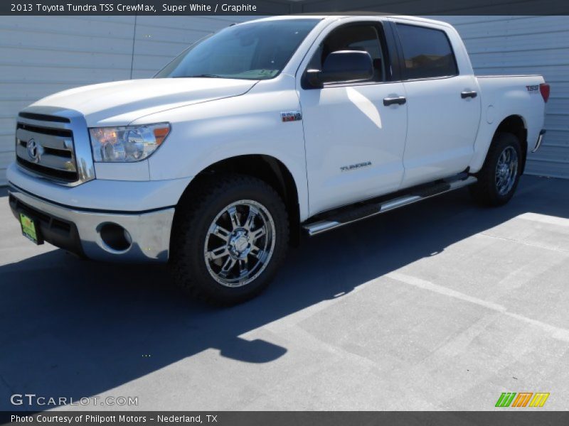 Super White / Graphite 2013 Toyota Tundra TSS CrewMax