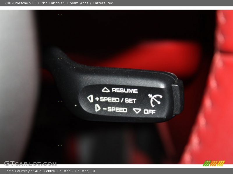 Controls of 2009 911 Turbo Cabriolet
