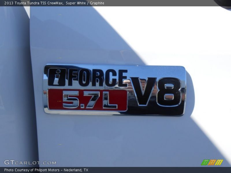Super White / Graphite 2013 Toyota Tundra TSS CrewMax