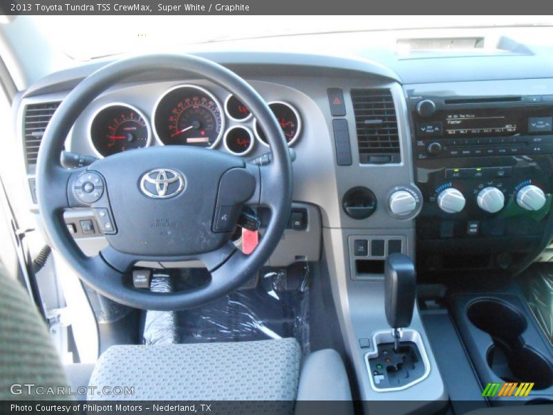 Super White / Graphite 2013 Toyota Tundra TSS CrewMax