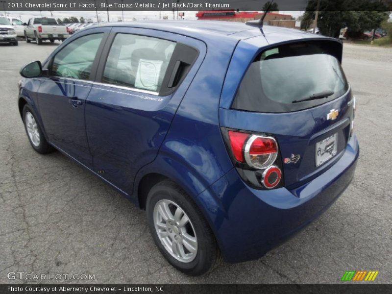 Blue Topaz Metallic / Jet Black/Dark Titanium 2013 Chevrolet Sonic LT Hatch
