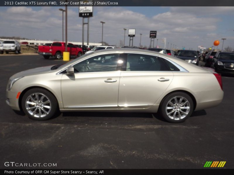 Silver Coast Metallic / Shale/Cocoa 2013 Cadillac XTS Luxury FWD