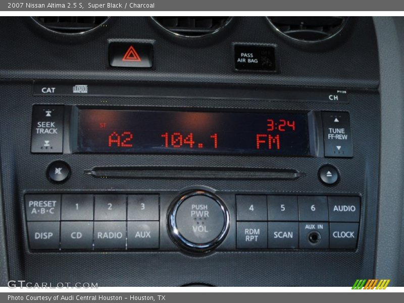 Super Black / Charcoal 2007 Nissan Altima 2.5 S