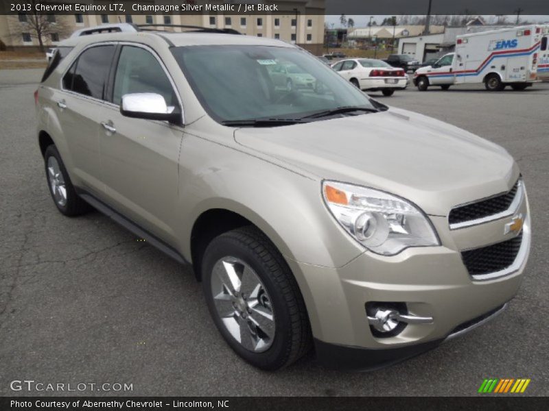 Champagne Silver Metallic / Jet Black 2013 Chevrolet Equinox LTZ