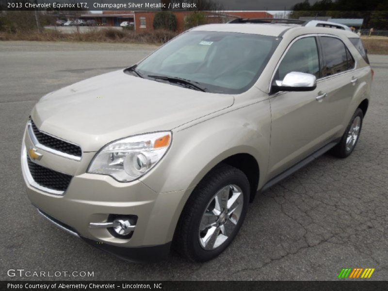 Champagne Silver Metallic / Jet Black 2013 Chevrolet Equinox LTZ