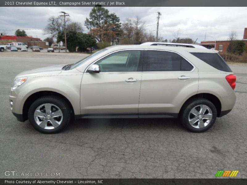 Champagne Silver Metallic / Jet Black 2013 Chevrolet Equinox LTZ