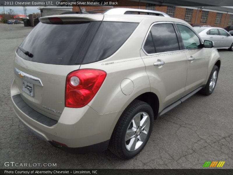 Champagne Silver Metallic / Jet Black 2013 Chevrolet Equinox LTZ