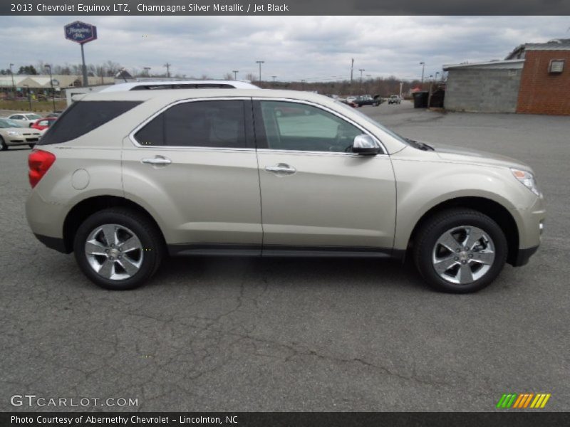 Champagne Silver Metallic / Jet Black 2013 Chevrolet Equinox LTZ