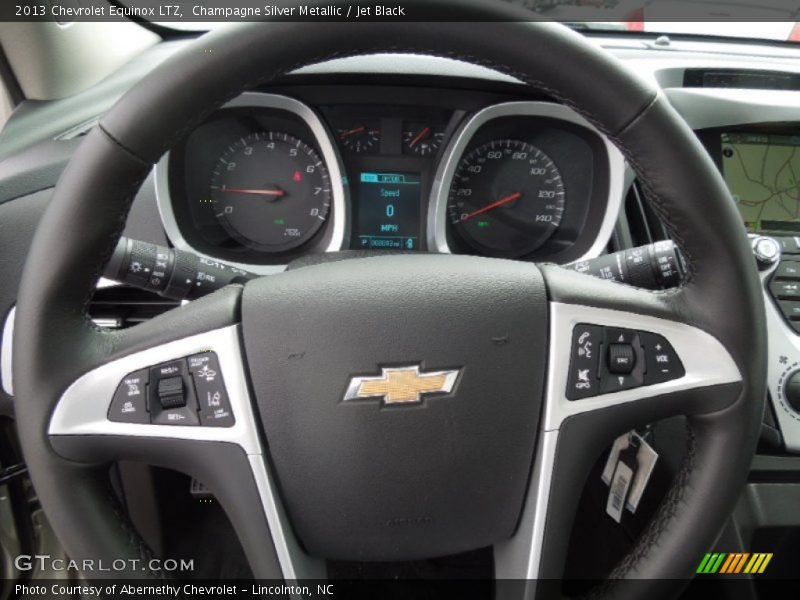 Champagne Silver Metallic / Jet Black 2013 Chevrolet Equinox LTZ