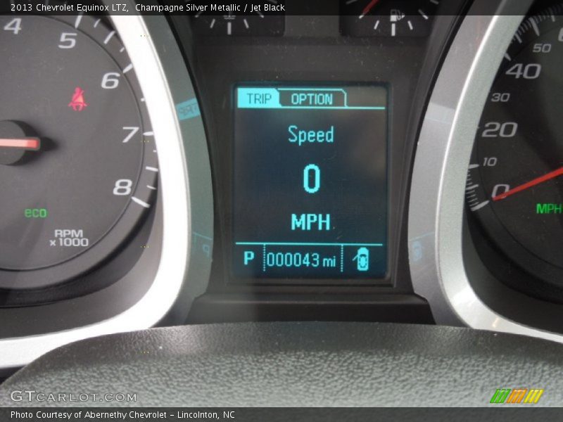 Champagne Silver Metallic / Jet Black 2013 Chevrolet Equinox LTZ