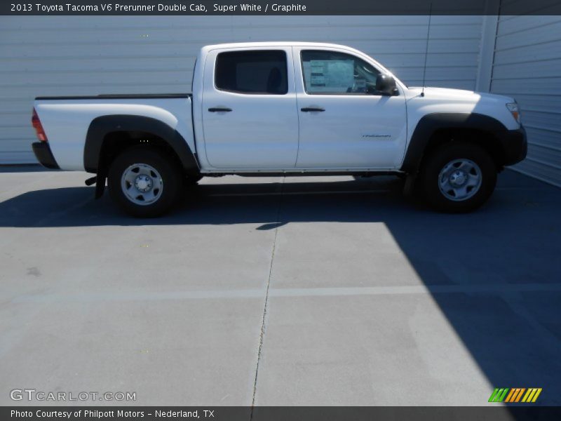Super White / Graphite 2013 Toyota Tacoma V6 Prerunner Double Cab