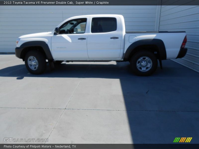 Super White / Graphite 2013 Toyota Tacoma V6 Prerunner Double Cab
