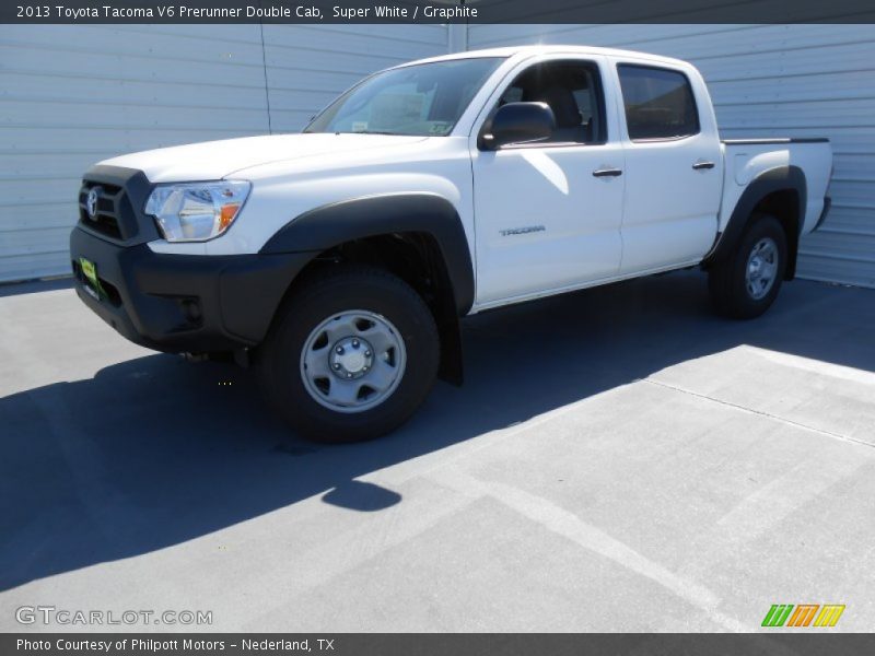 Super White / Graphite 2013 Toyota Tacoma V6 Prerunner Double Cab