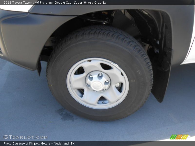 Super White / Graphite 2013 Toyota Tacoma V6 Prerunner Double Cab