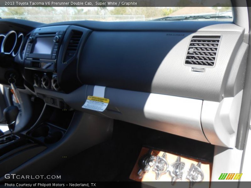 Super White / Graphite 2013 Toyota Tacoma V6 Prerunner Double Cab