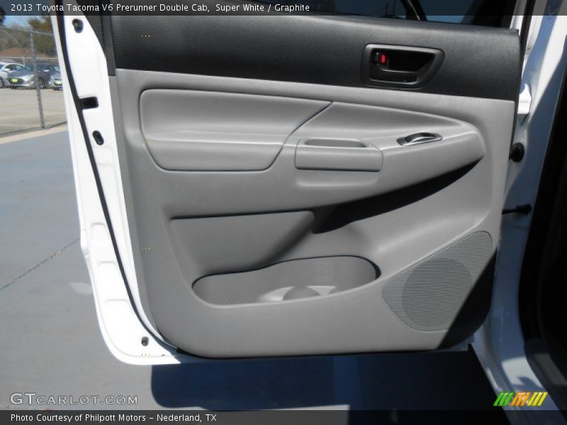 Super White / Graphite 2013 Toyota Tacoma V6 Prerunner Double Cab